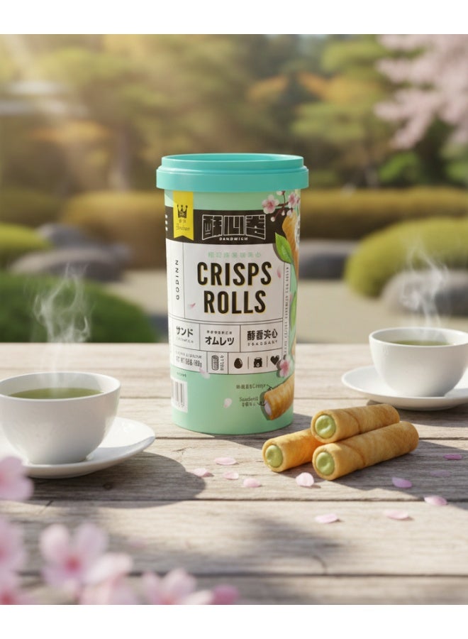 Godinn Crisps Rolls Matcha Flavor 188g - Image 4
